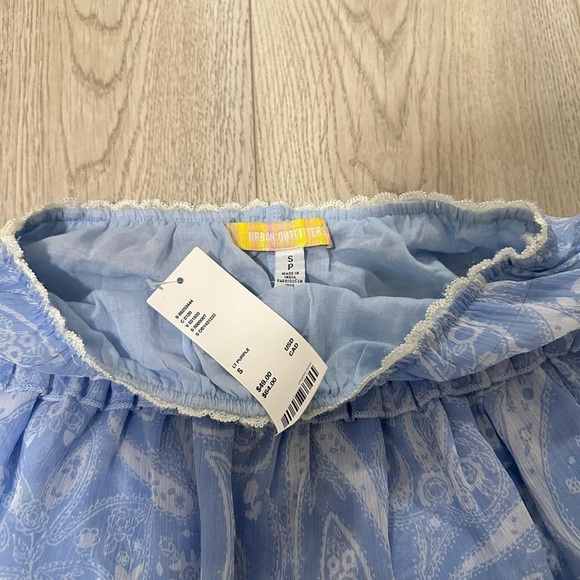 Blue Paisley Ruffle Skirt - Picture 3 of 3